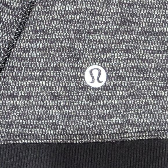 Lululemon 1/2 Zip Pullover Women 6 Mini Check Pique Black Reflect Athleticwear - Picture 8 of 9